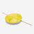 Assiette chinoise (ou tournante) jaune + baguette en bois