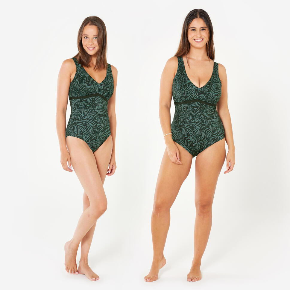 Strój jednoczęściowy do aquafitness damski Nabaiji 100 Rosy