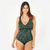 Maillot de bain 1 pièce aquafitness Femme - Rosy vert