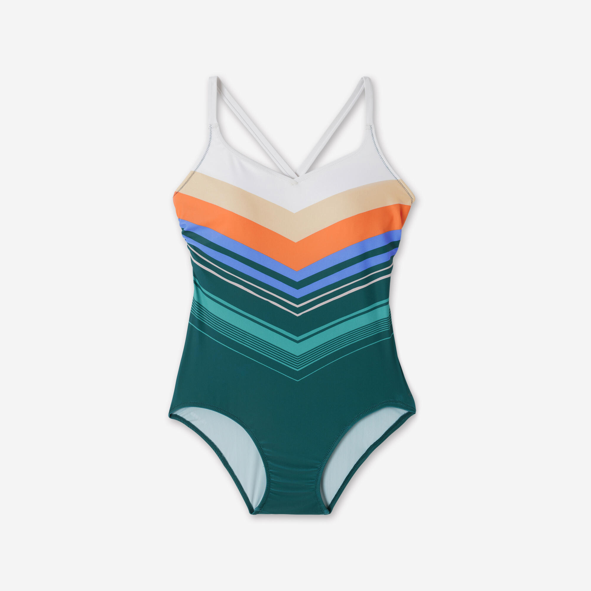 Badeanzug Einteiler Damen - Lila blau  6/11
