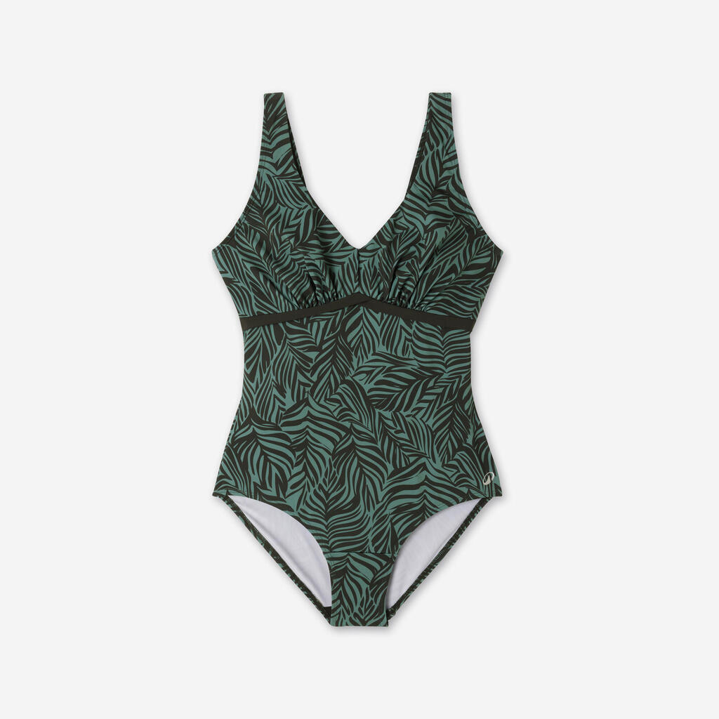 Maillot de bain 1 pièce aquafitness Femme - Rosy vert