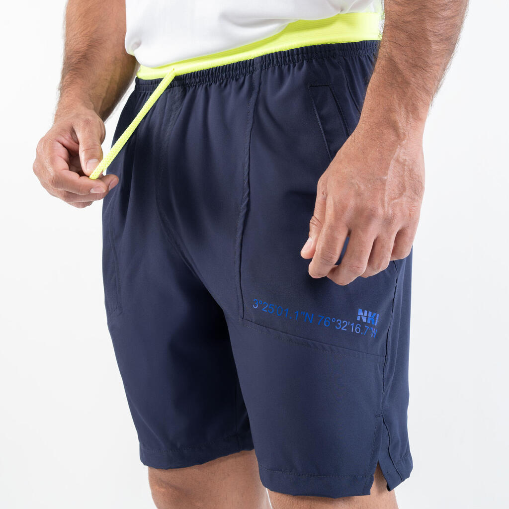 Pantaloneta de fitness para hombre NKI vazul oscuro