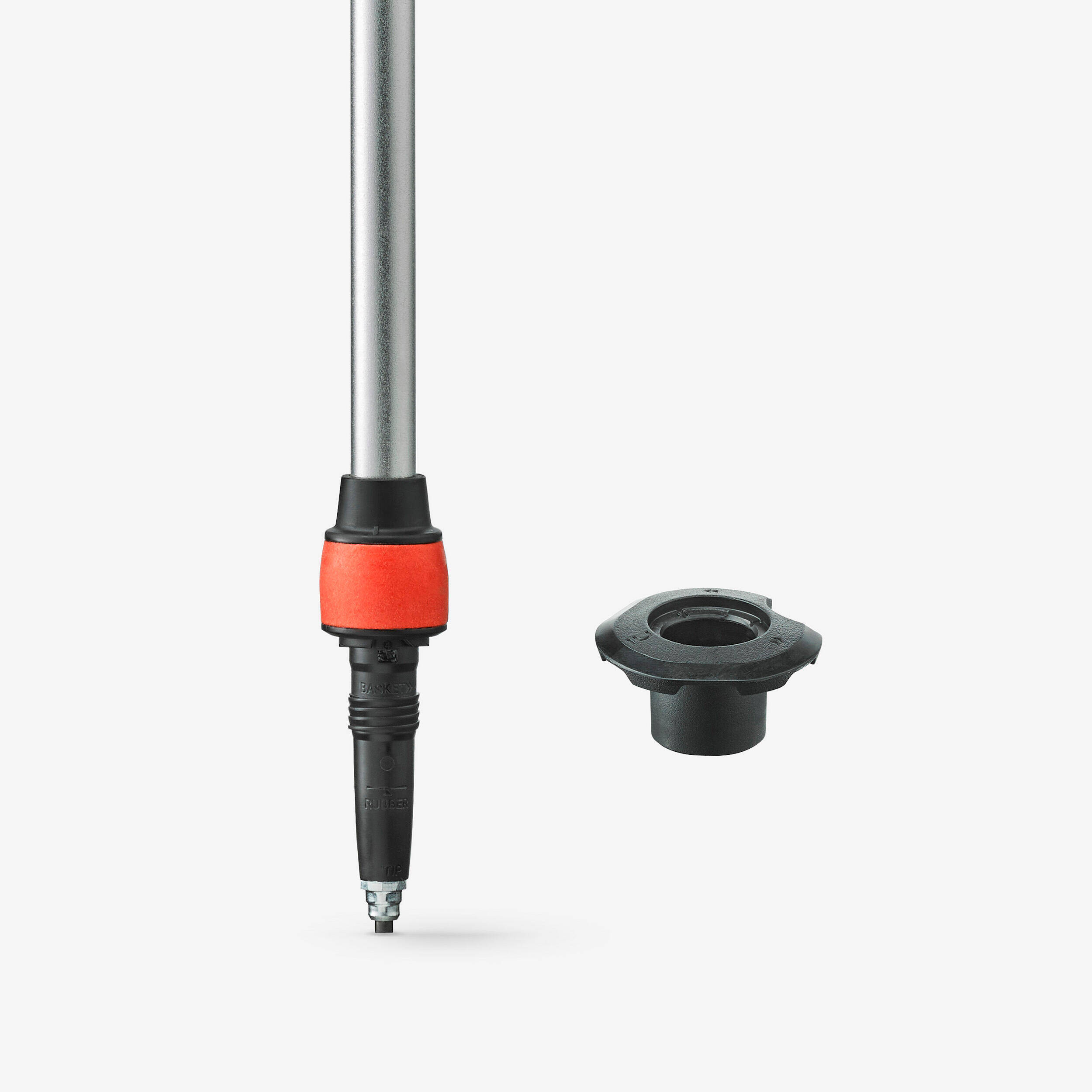 1 Impact-Absorbing Hiking Pole MT500 Anti-shock - Red -  4