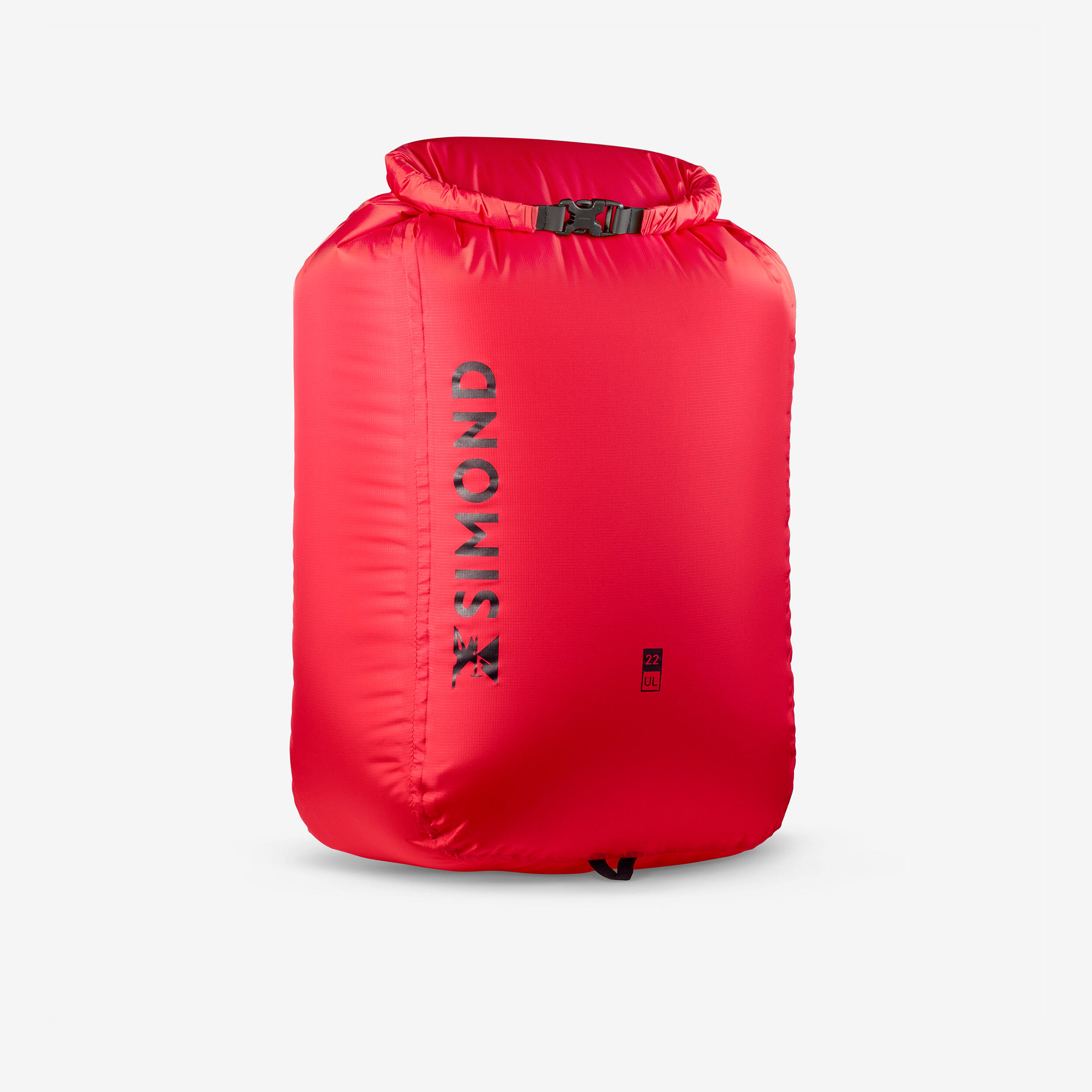 Ultra-light 22 litre waterproof bag, red
