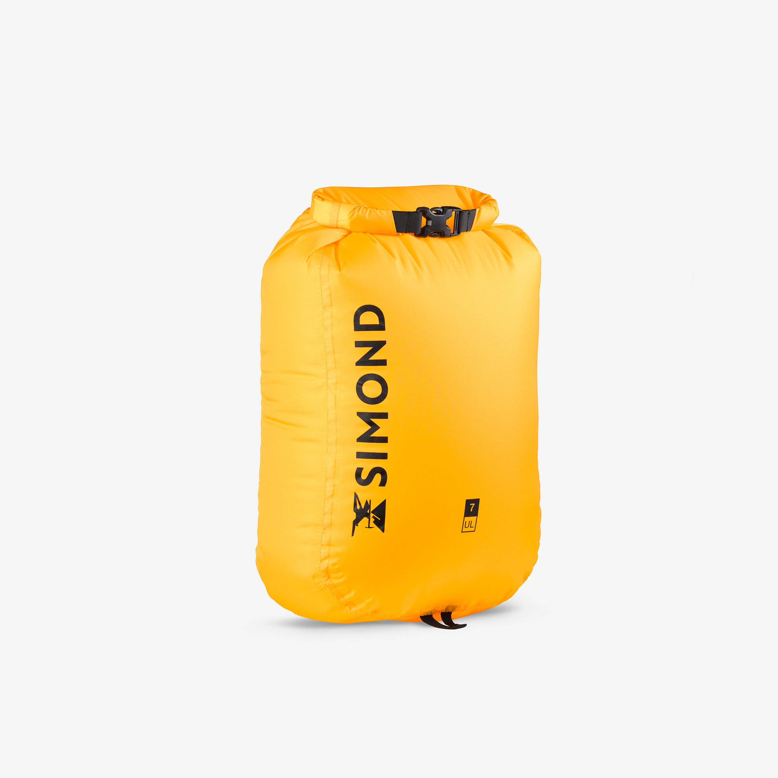 Ultra-light, 7 litre waterproof bag, yellow