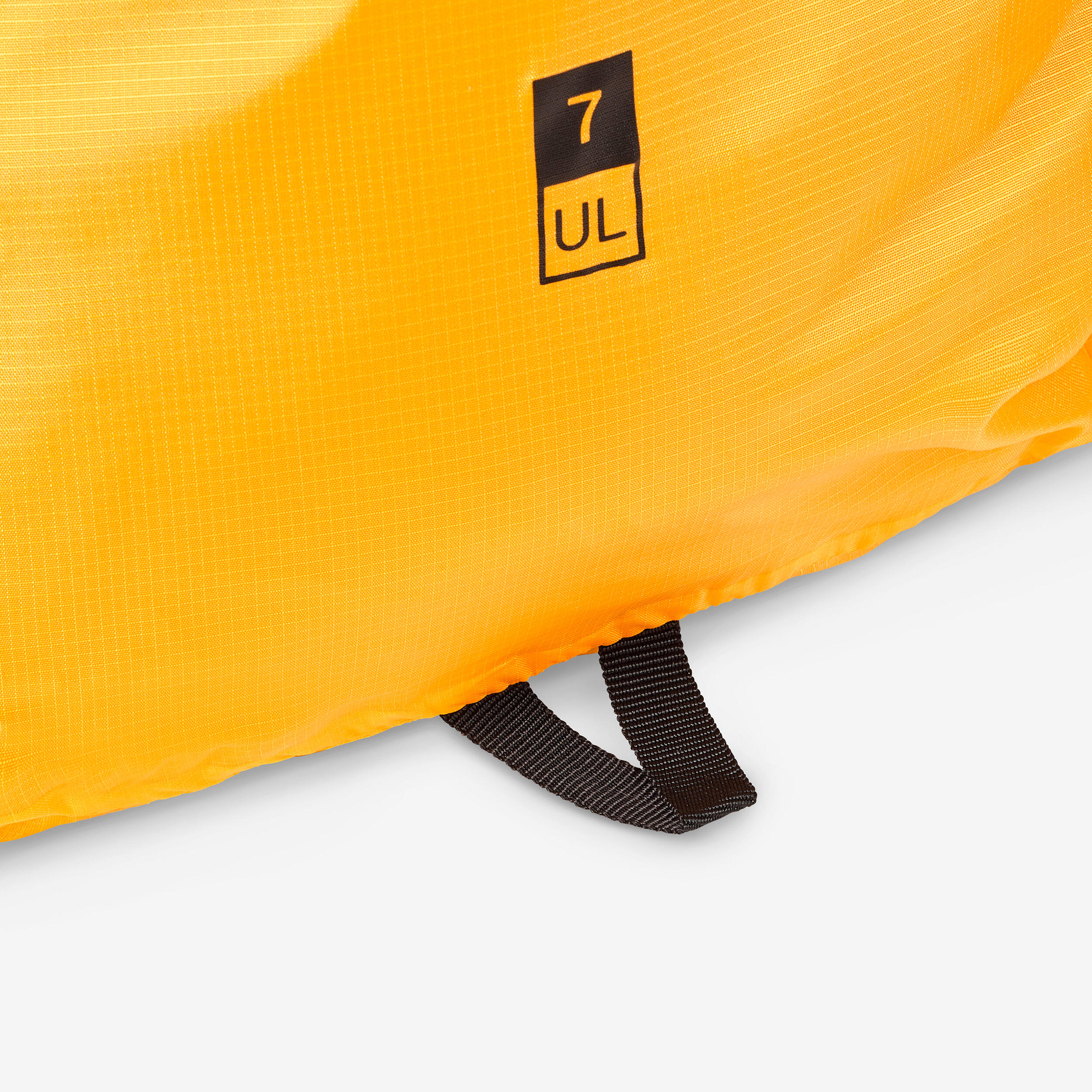 Ultra-light, 7 litre waterproof bag, yellow