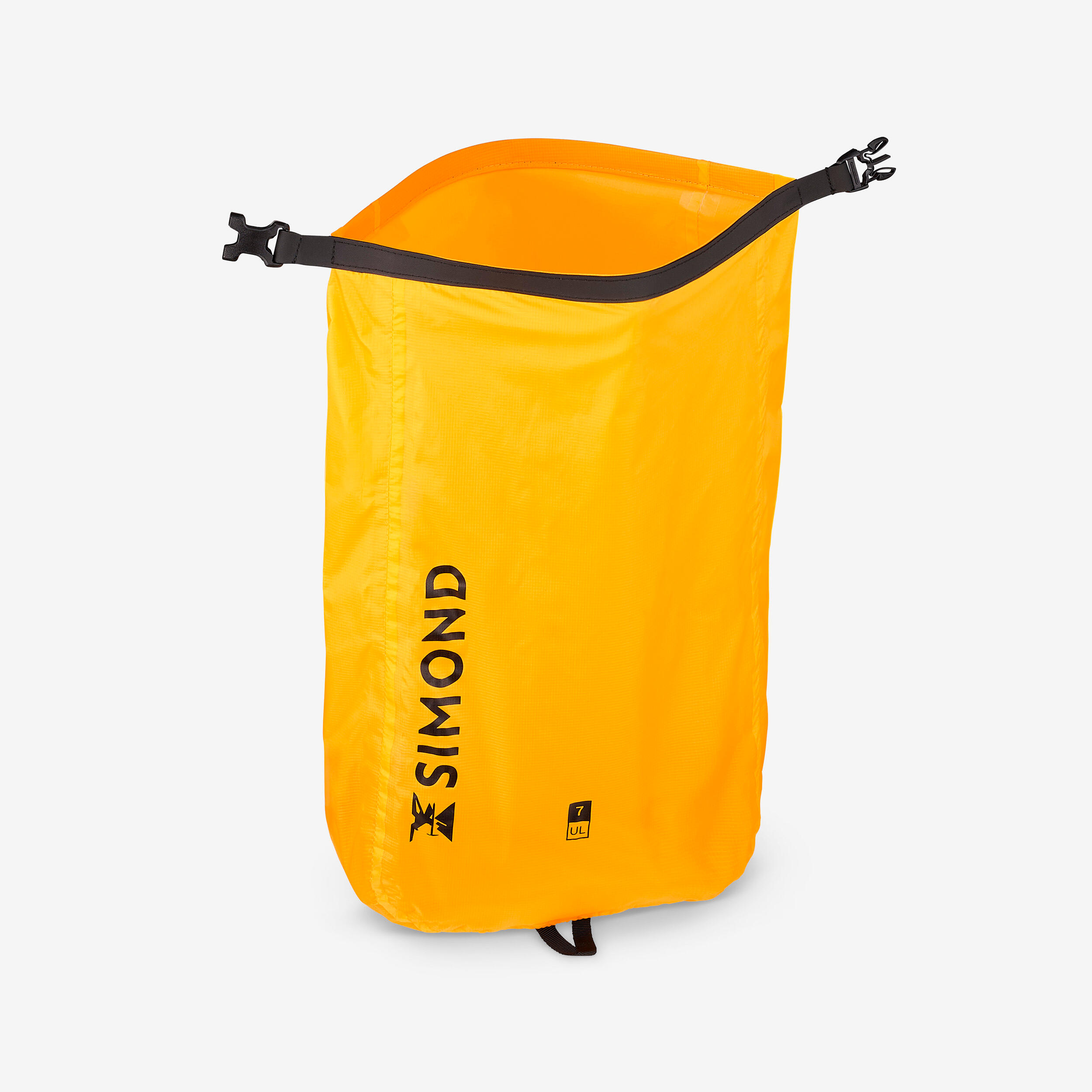 Ultra-light, 7 litre waterproof bag, yellow
