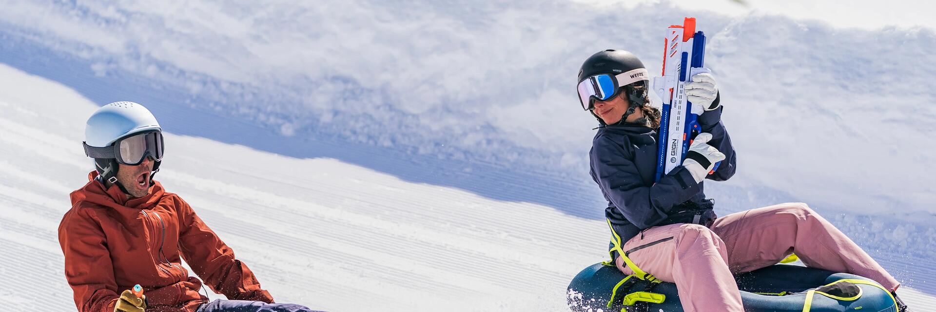 Luge pyrénées famille