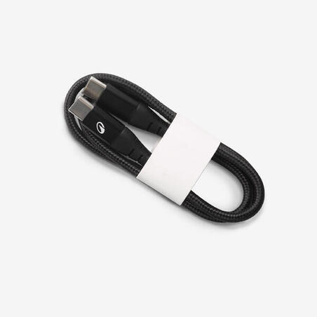 Кабель USB-C до USB-C 60 Вт 50 см чорний