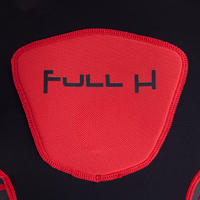 Full H 700 Adult Rugby Shoulder Pads - Black/Red