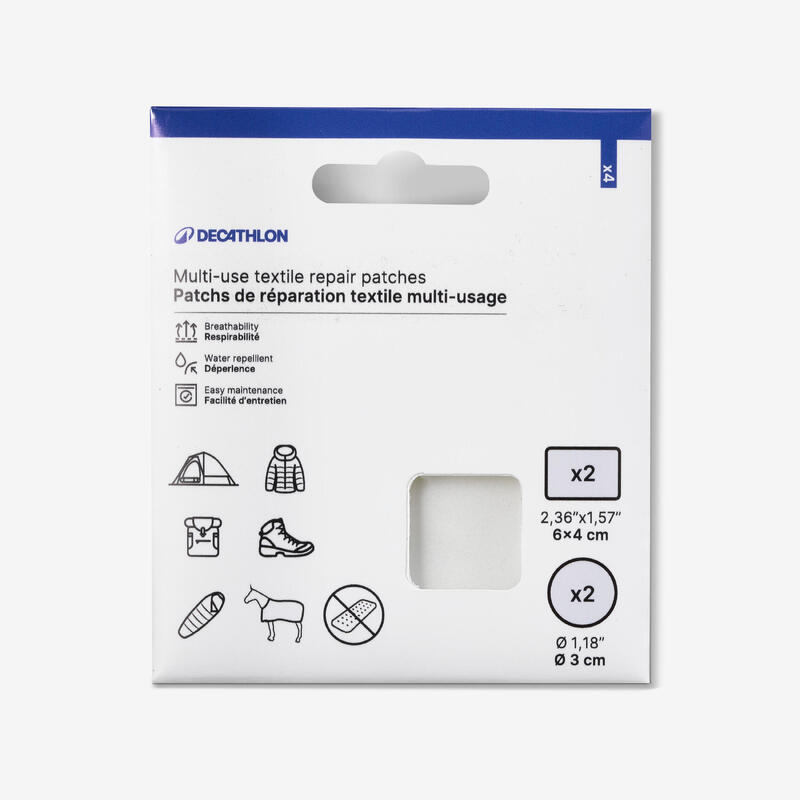 Patchs autocollants de réparation textile multi-usages, transparents