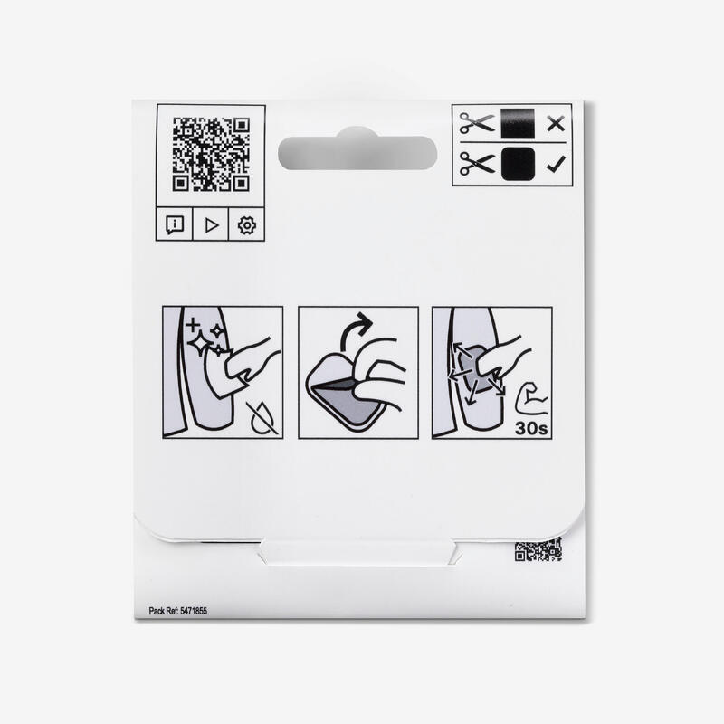 Patchs autocollants de réparation textile multi-usages, transparents