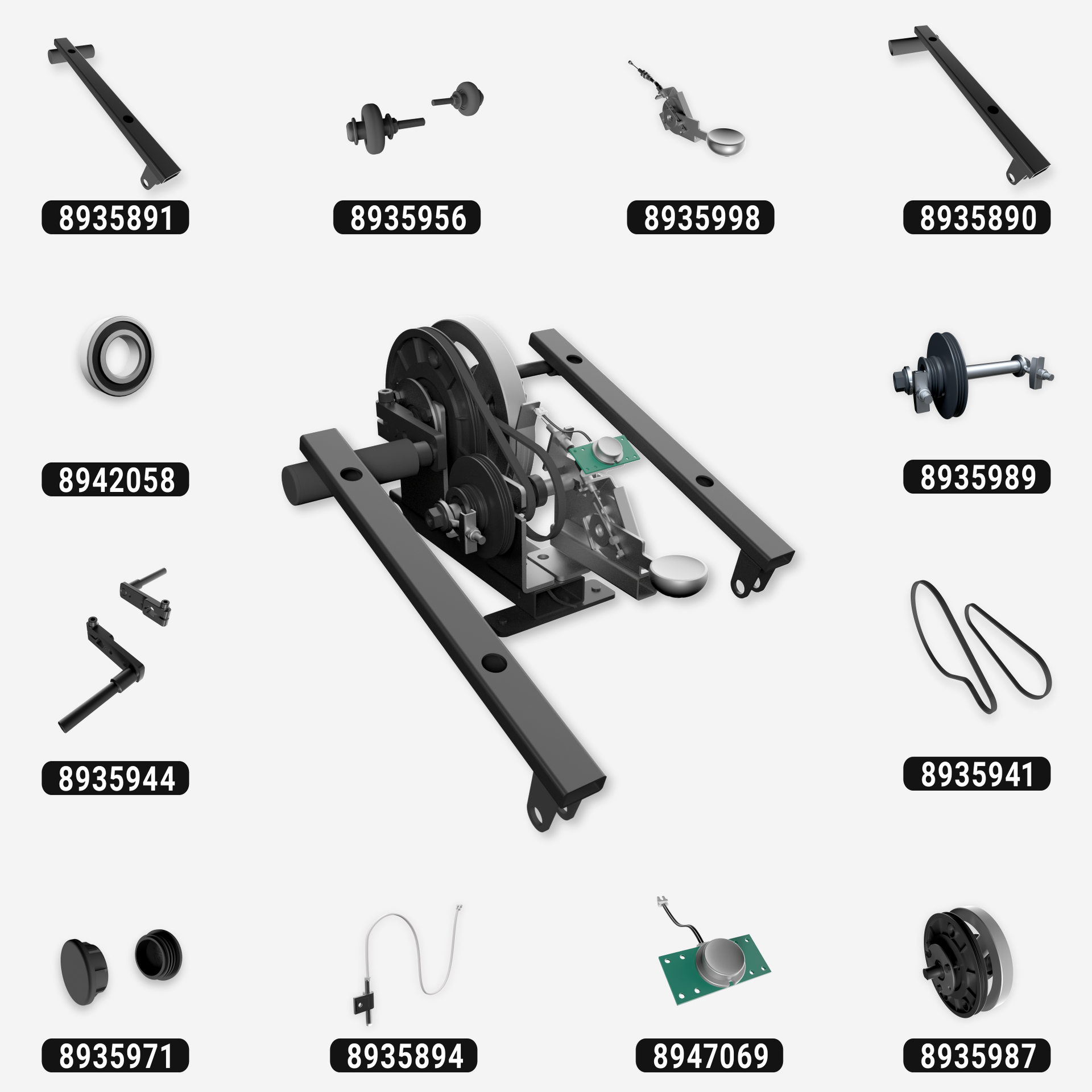 Montage, onderhoud en reparatie Active Desk mini-crosstrainer Domyos Decathlon 8800587