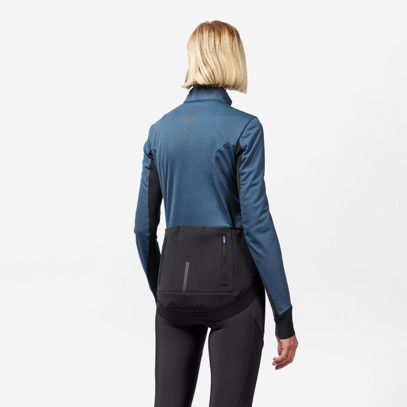 Veste vélo route hiver Racer femme Ardoise