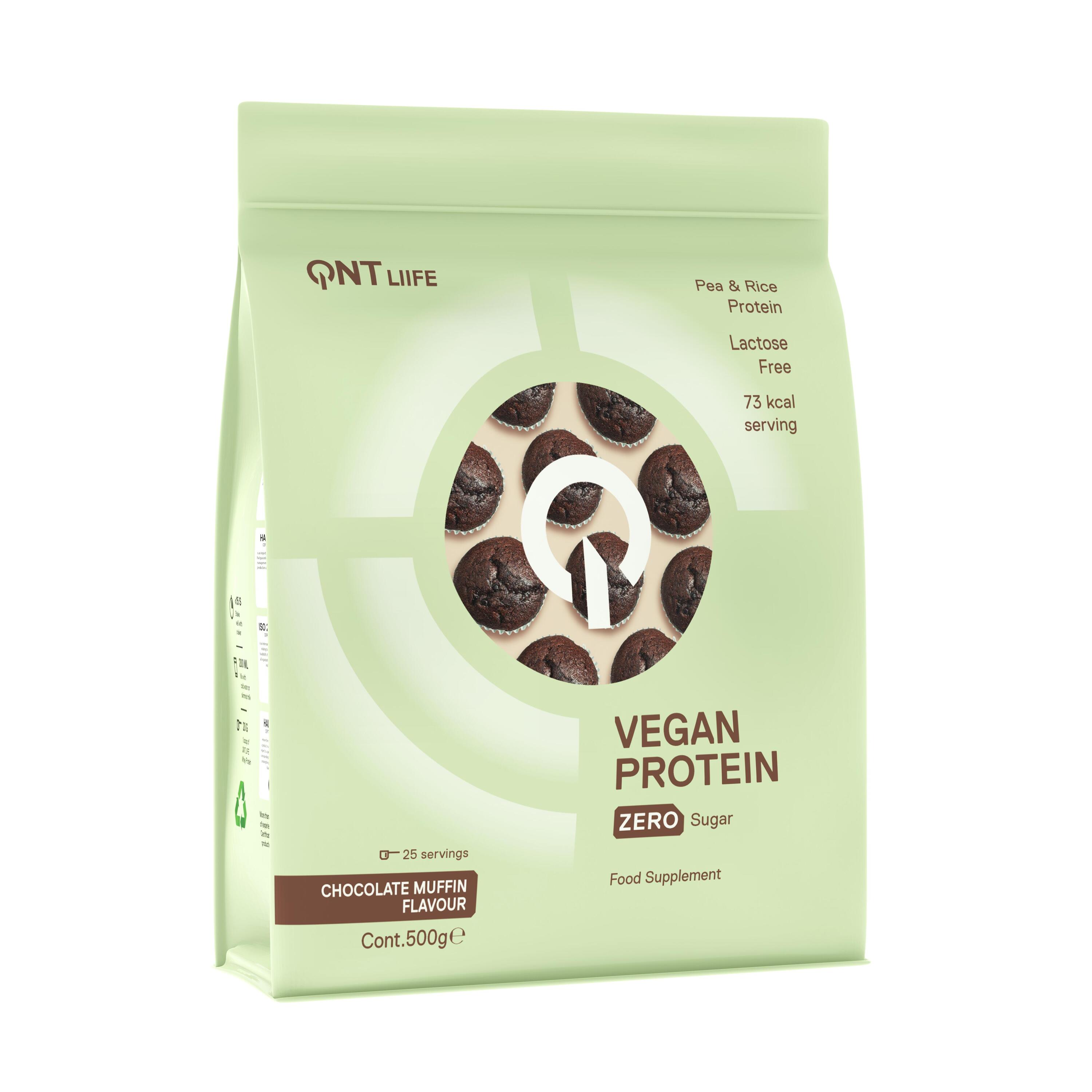 QNT Vegan Protein Powder 500 g - Chocolate