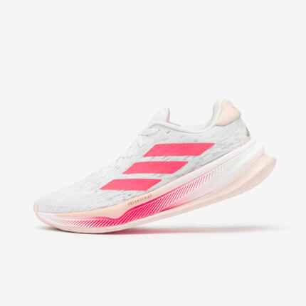 Zapatillas de Running Mujer, Adidas Supernova Comfortglide - blanco y rosa