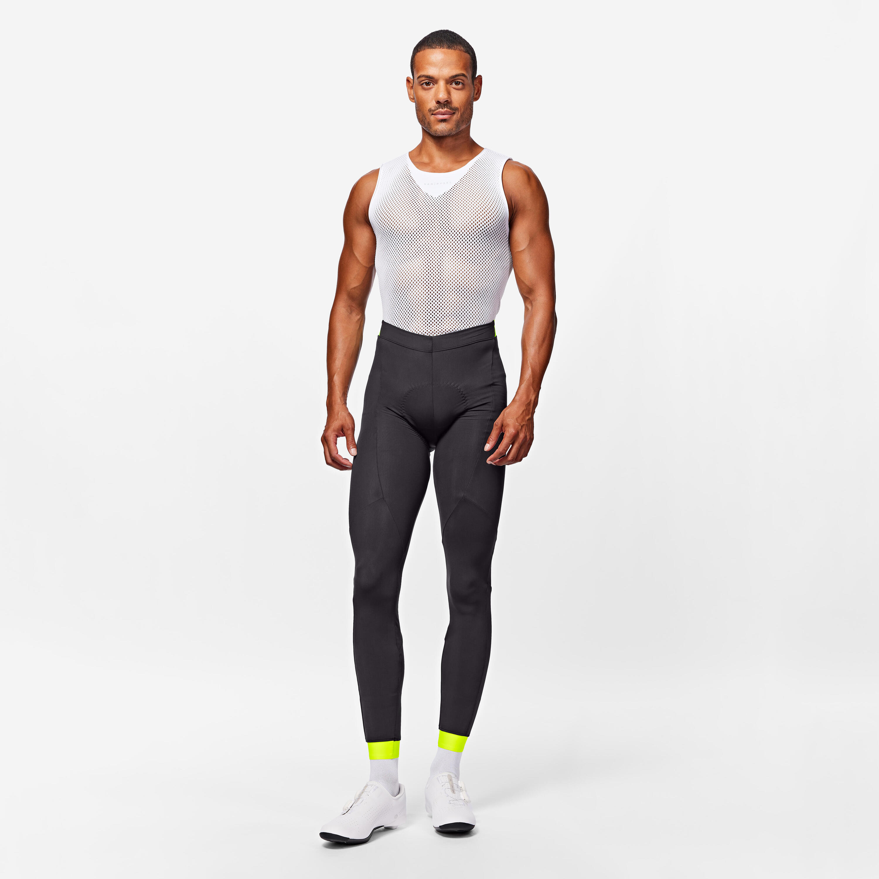 Long Winter Bibless Cycling Shorts RC100 2/6