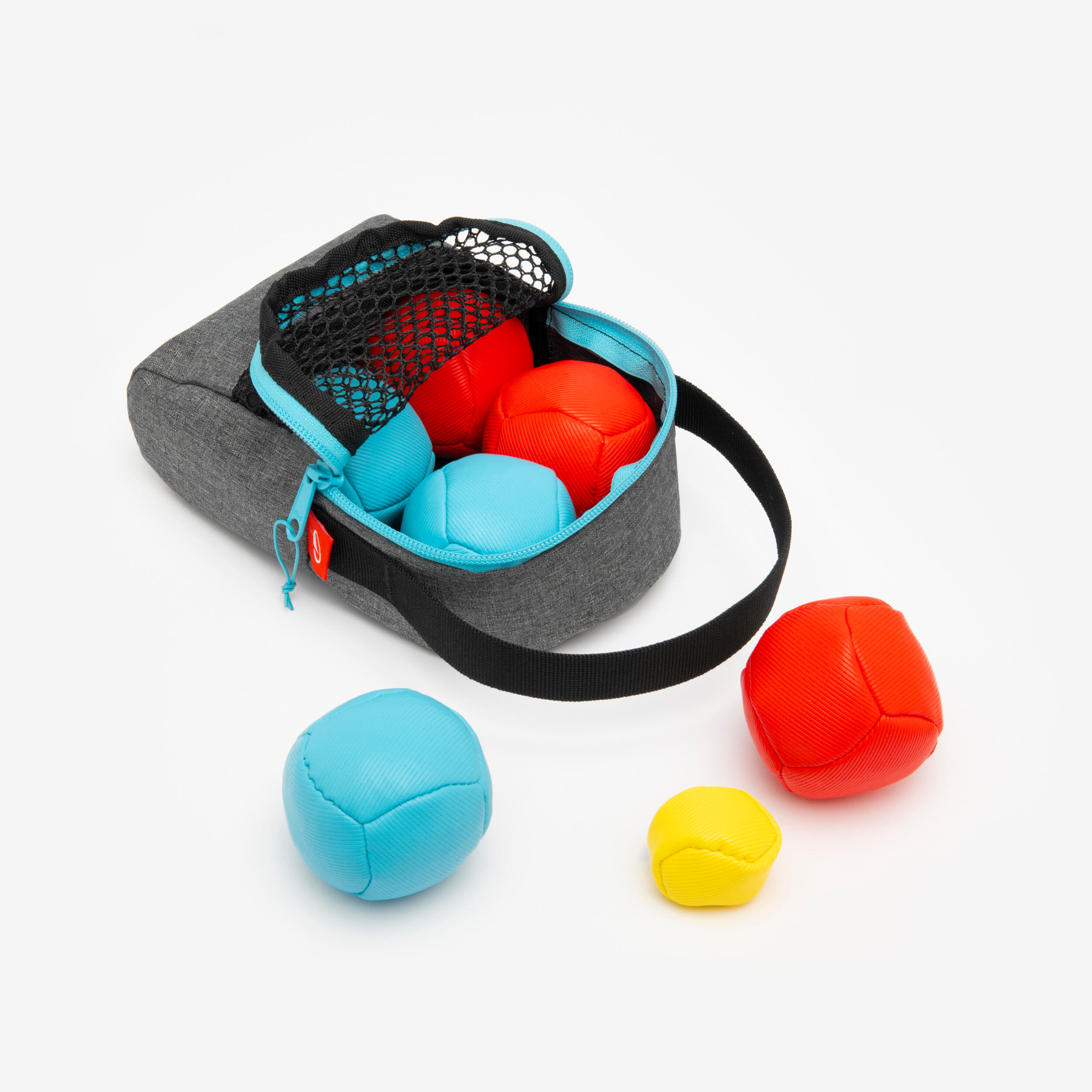 Set of 6 pétanque leisure balls ENTER 100 SOFT Indoor Outoor 4/7
