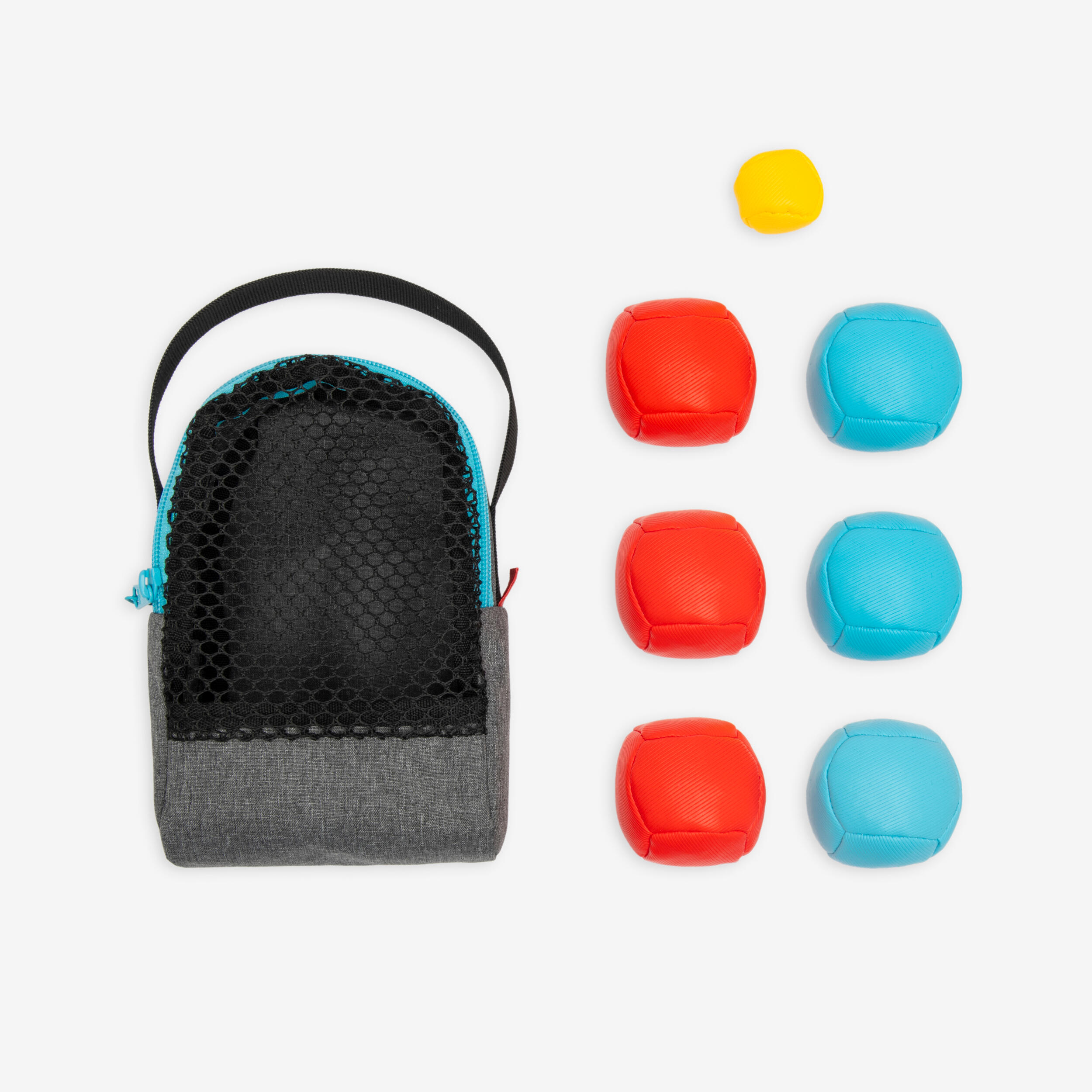 DECATHLON Set di 6 bocce pétanque ENTER 100 SOFT interno esterno