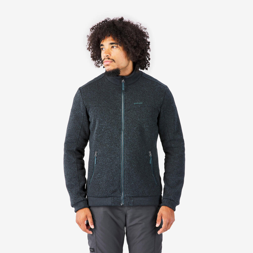 Ανδρική ζεστή ζακέτα fleece πεζοπορίας - SH100