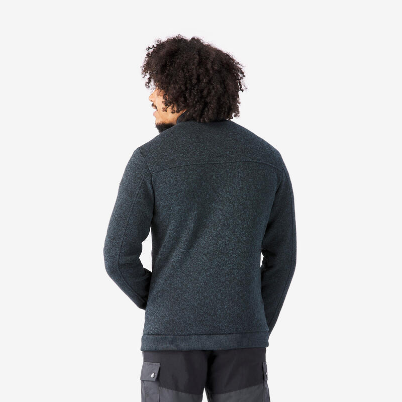 Polaire chaude de randonnée homme, NH100 noir