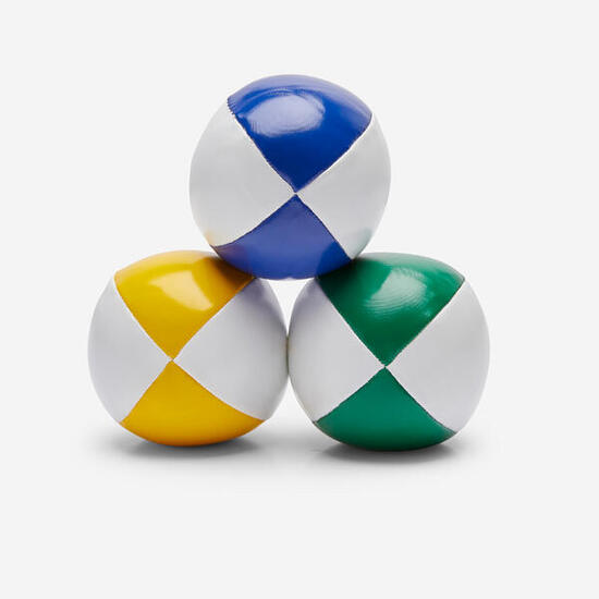 Lot de 3 balles de jonglage 65mm 120g + sac de transport