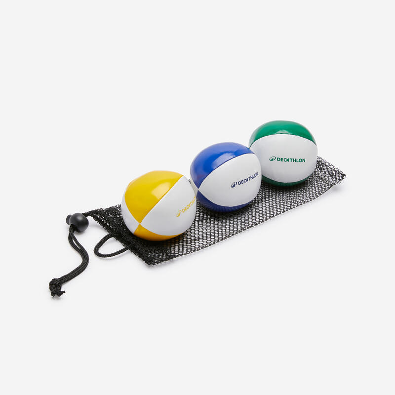 Sada 3 míčků na žonglování 65 mm 120 g + obal
