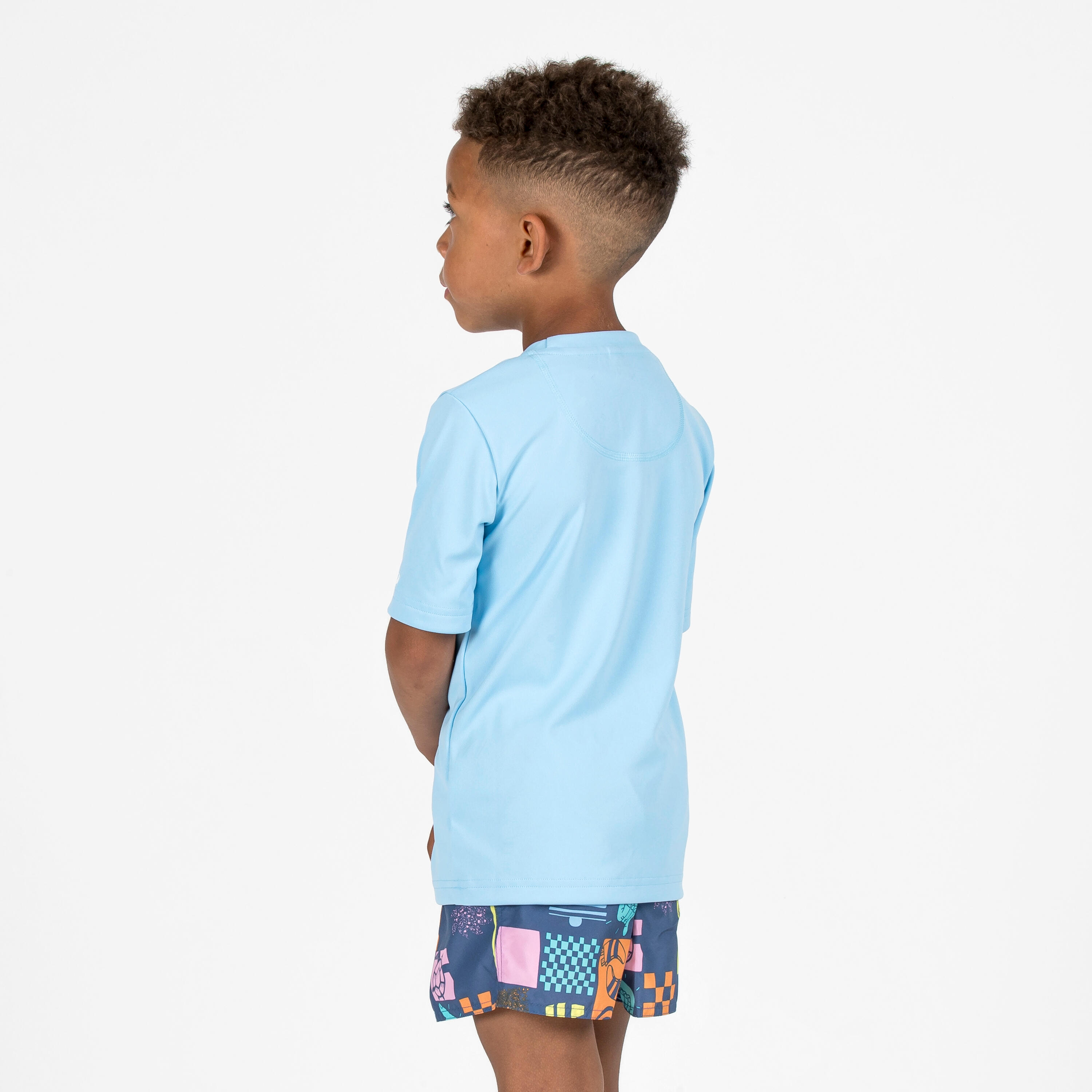 UV-Shirt Surfen Kinder 100 hellblau 3/3