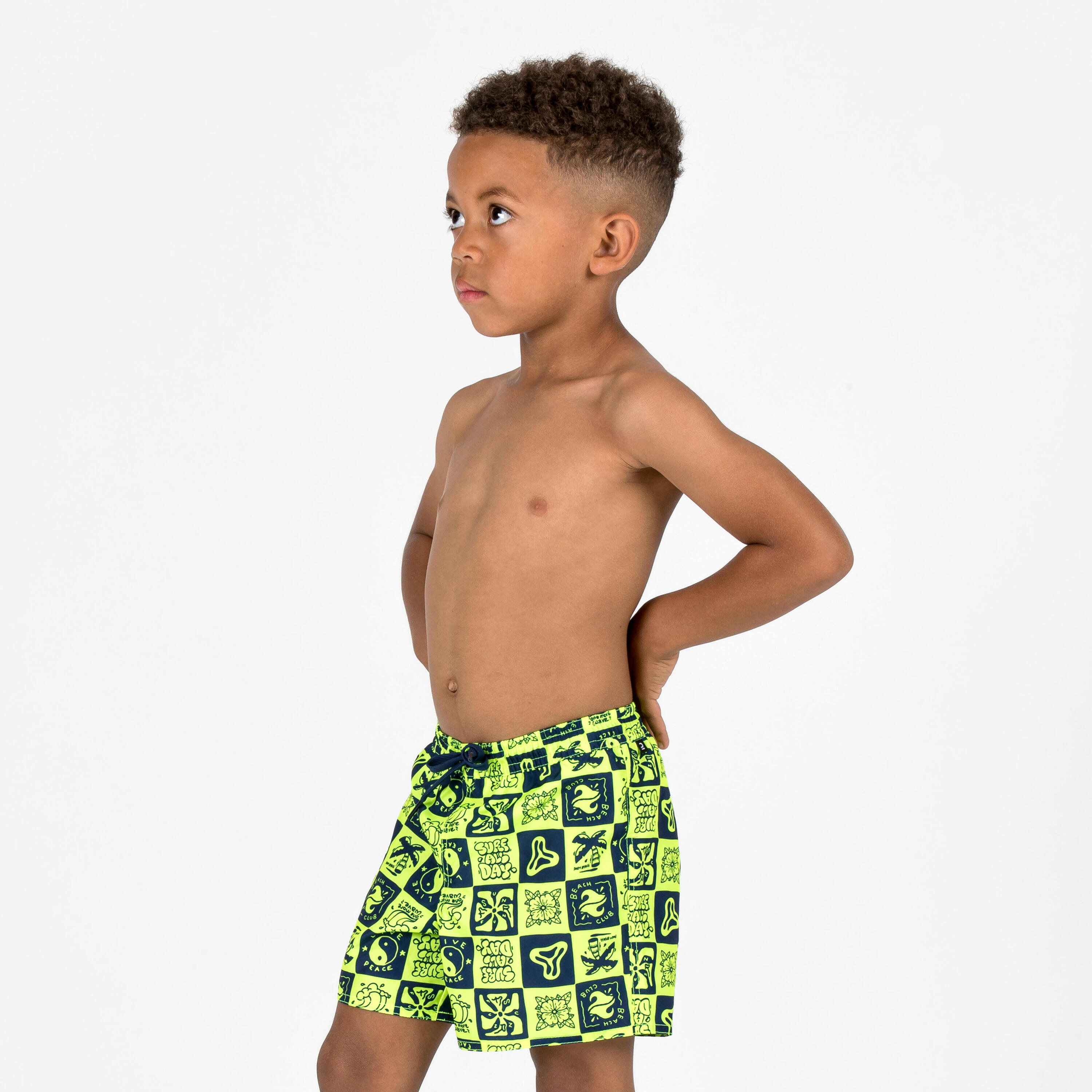 Short de surf garçon, 100 Âge 4-8 ans 2/6