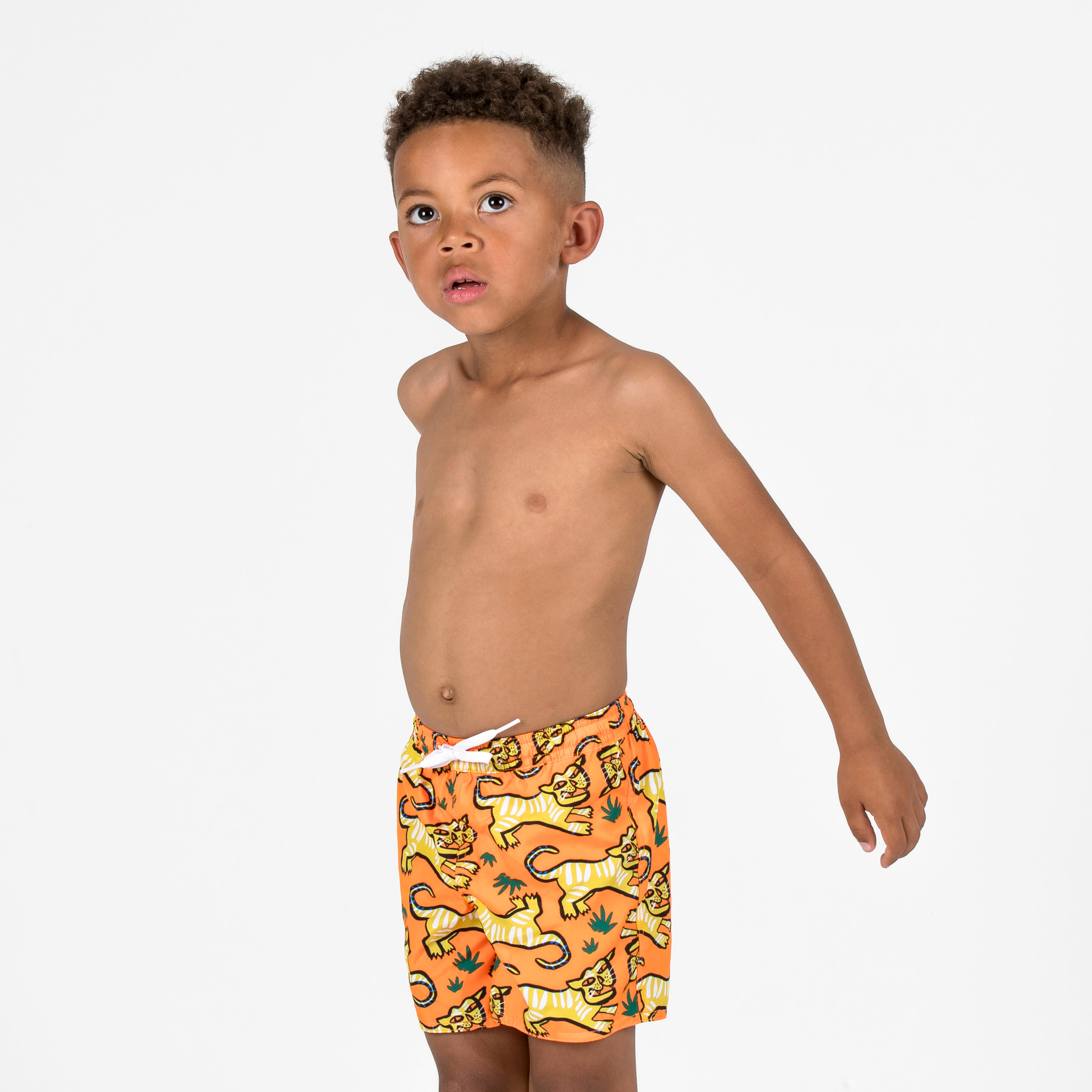 Boys’ swim shorts - 100 orange
