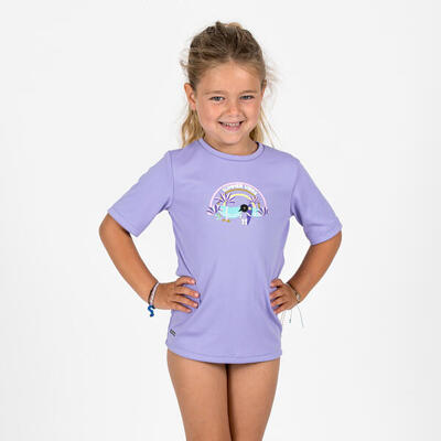 Maglia anti-UV bambini 100 rosa