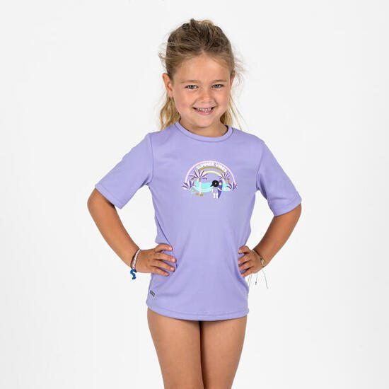 Camiseta protección solar niños 4-8A manga corta UPF 50+ Poulpy Verde