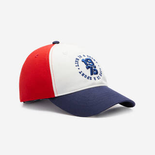UV Protected Kid's Adjustable Cap 500 - Blue/White/Red