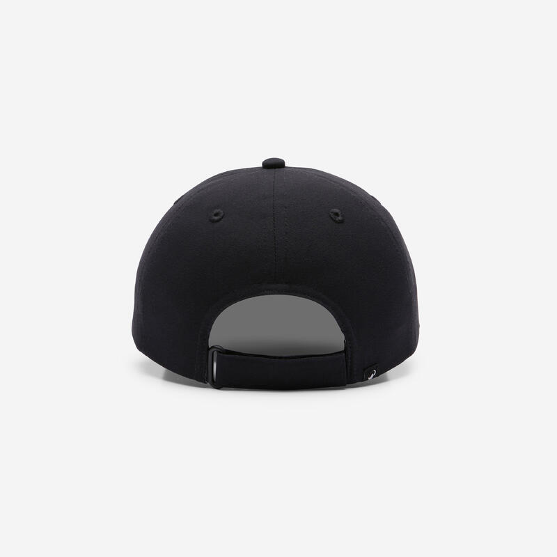 Casquette enfant respirante réglable mixte, noir blanc