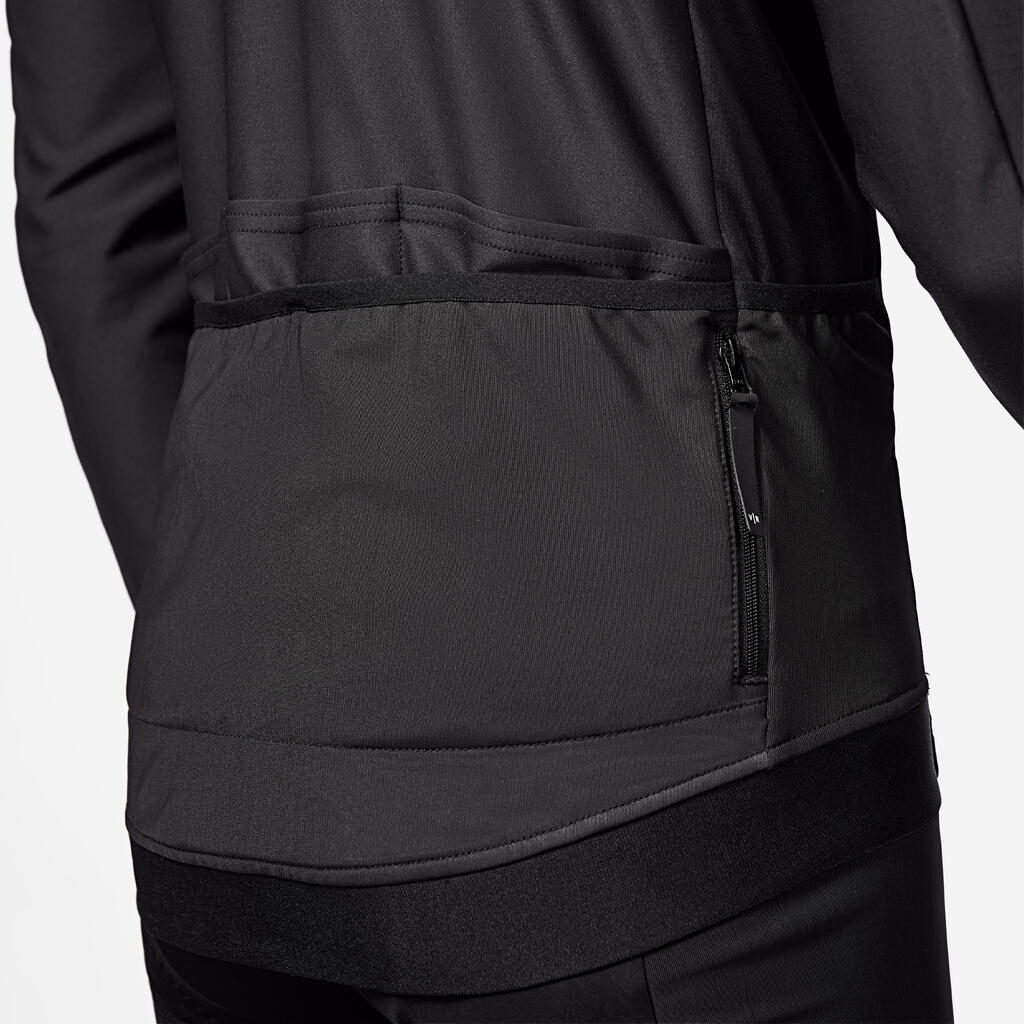 Men's Winter Road Cycling Jacket Endurance - Black/Green