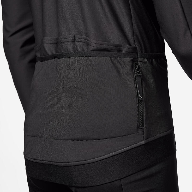 Veste vélo route hiver homme Endurance Noir