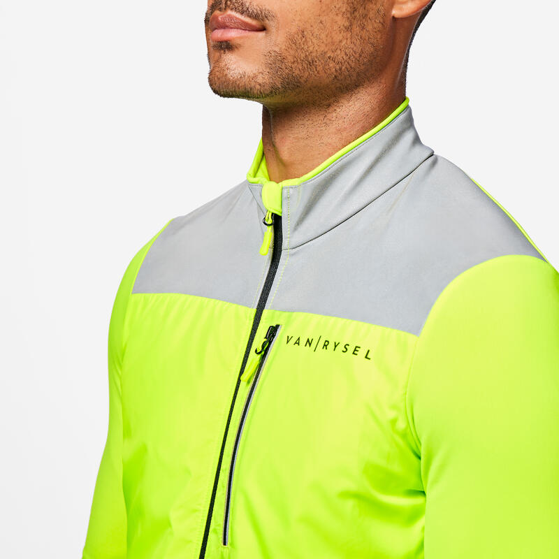 MAILLOT VELO ROUTE MANCHES LONGUES MI-SAISON HOMME - RC500 VISIBLE EN17353