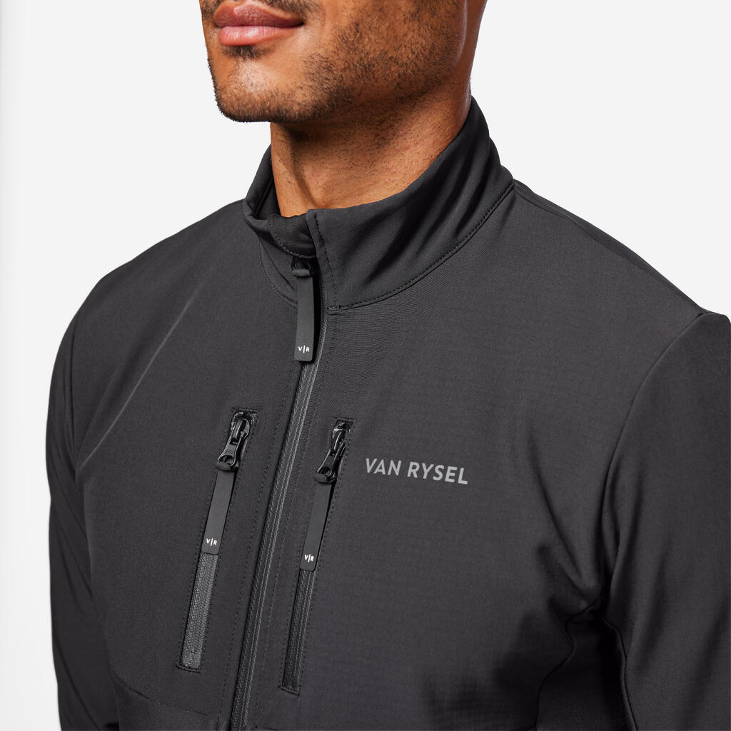 Men's Winter Road Cycling Jacket Endurance - Black/Green