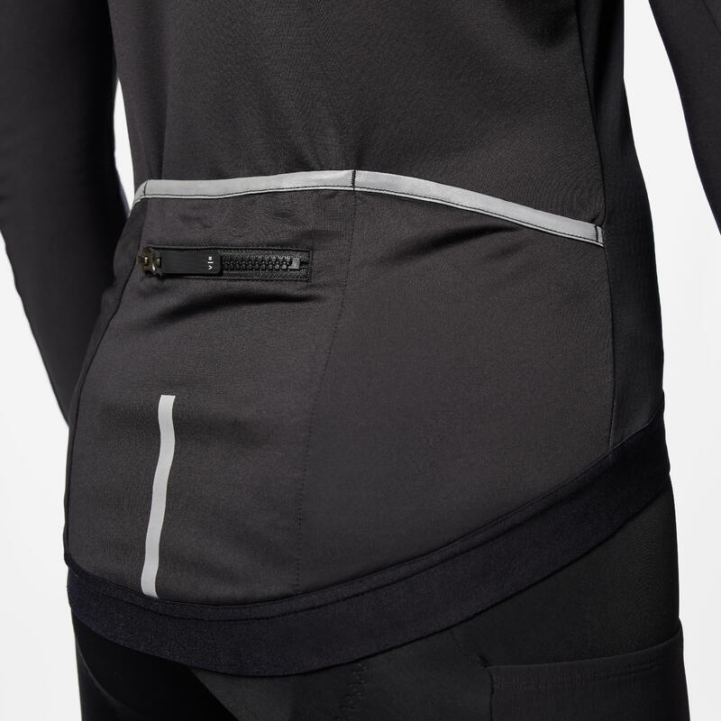 Veste vélo route hiver homme racer 2 homme - noir