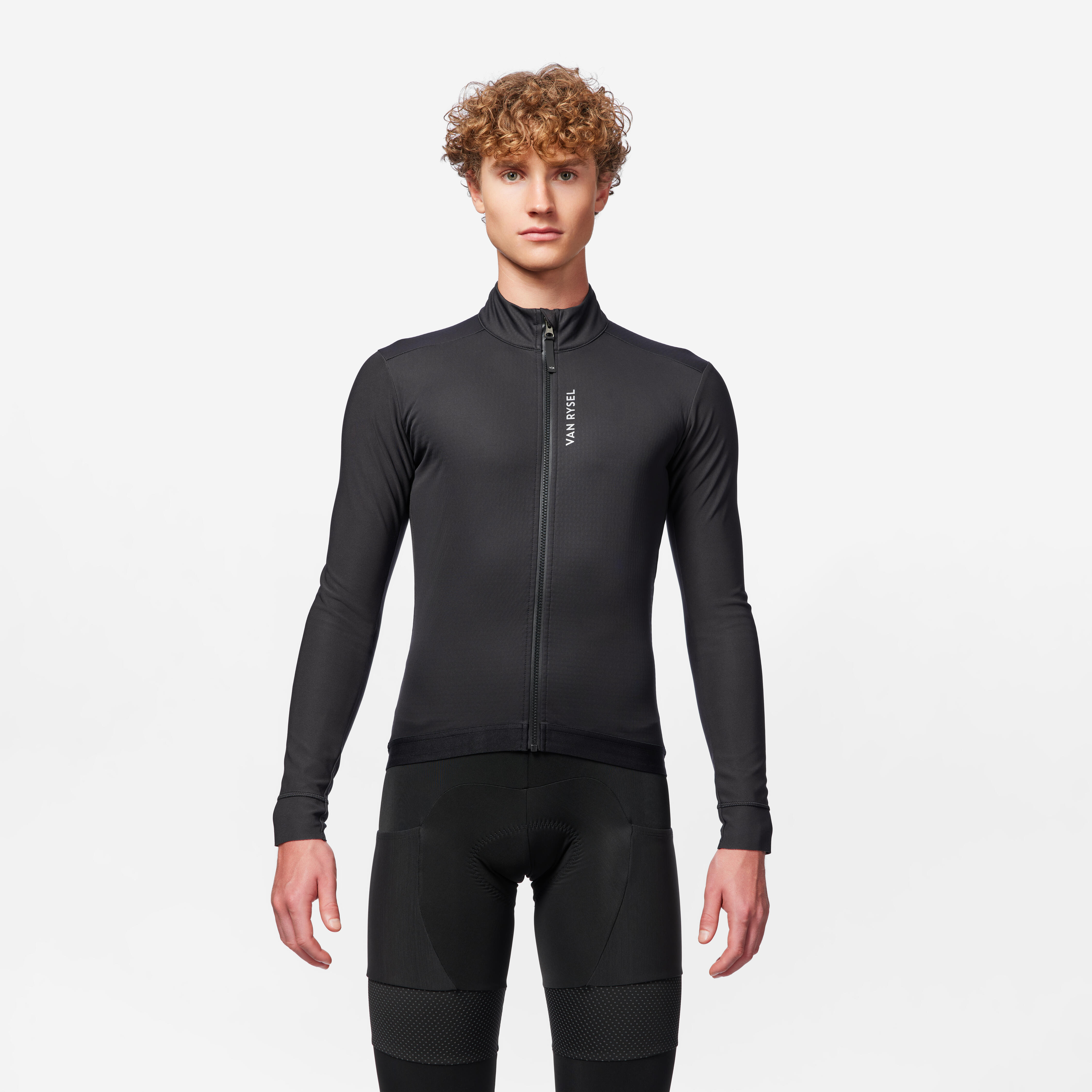 Men's Warm Road Cycling Jacket - Racer 2 Black - VAN RYSEL