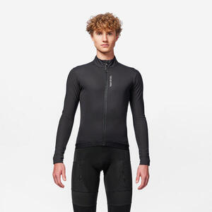 Chaqueta Ciclismo Carretera Hombre Invierno Racer 2 Negro