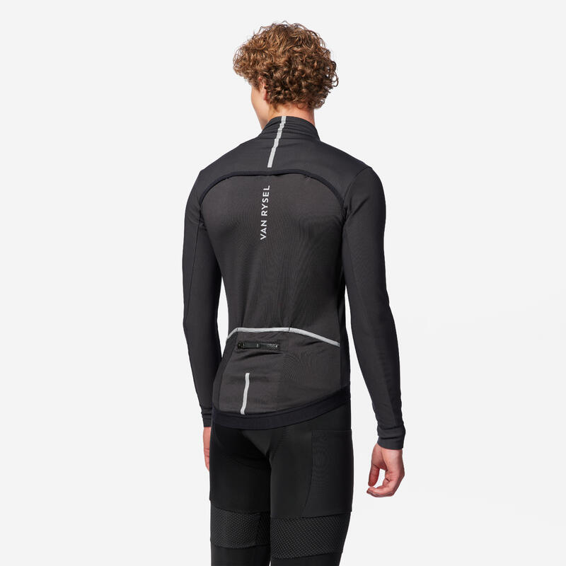 Veste vélo route hiver homme racer 2 homme - noir