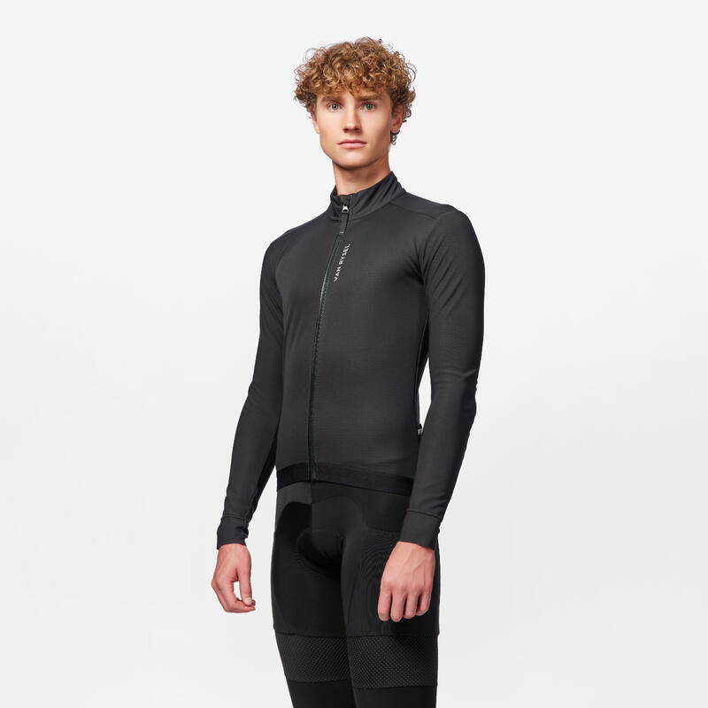 Veste vélo route hiver homme racer 2 homme - noir