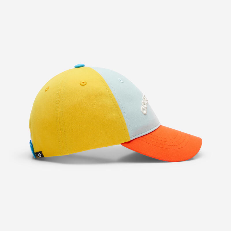 Casquette enfant respirante réglable mixte, vert rouge jaune