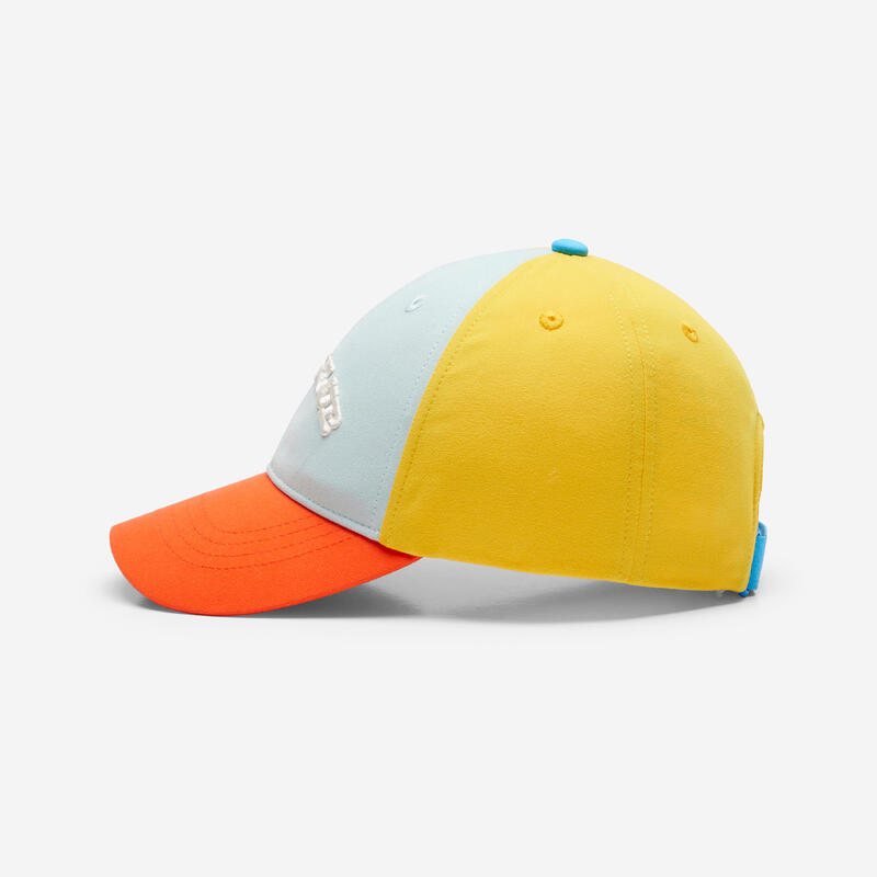 Casquette enfant respirante réglable mixte, vert rouge jaune