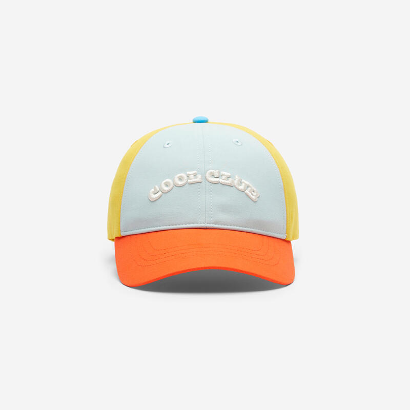 Casquette enfant respirante réglable mixte, vert rouge jaune