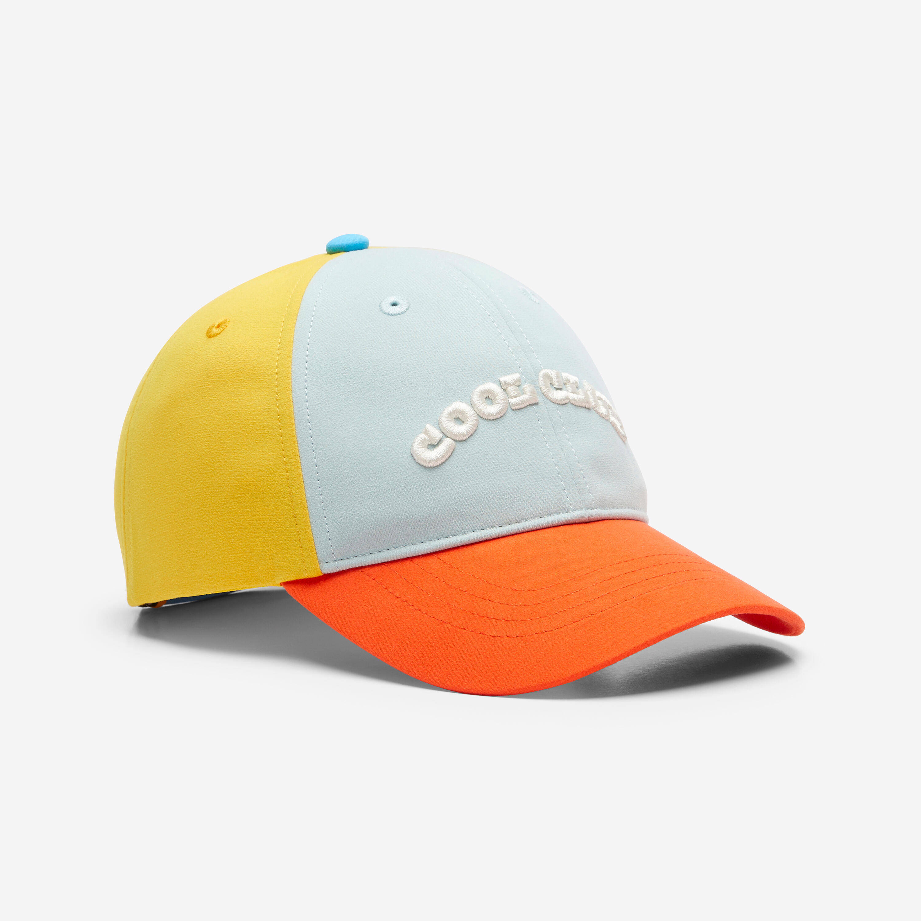 UV Protected Kid's Adjustable Cap 500 - Green/Red/Yellow -  1