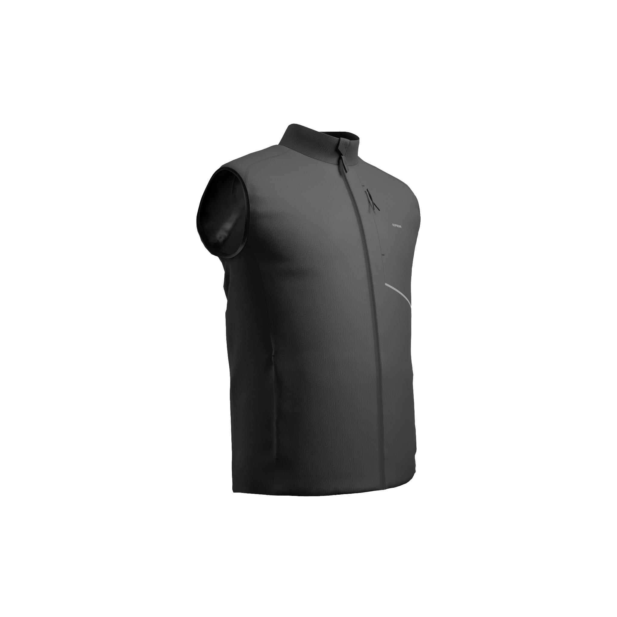 Men's Warm Running Vest, Run 500 - KIPRUN