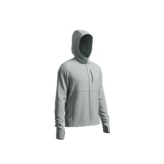 Men's Warm Running Jacket, Kiprun Run 100 - Grey