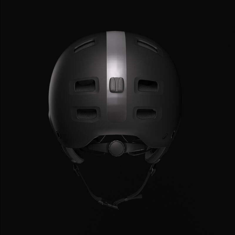 Casque vélo ville avec visière - cbh 580 noir